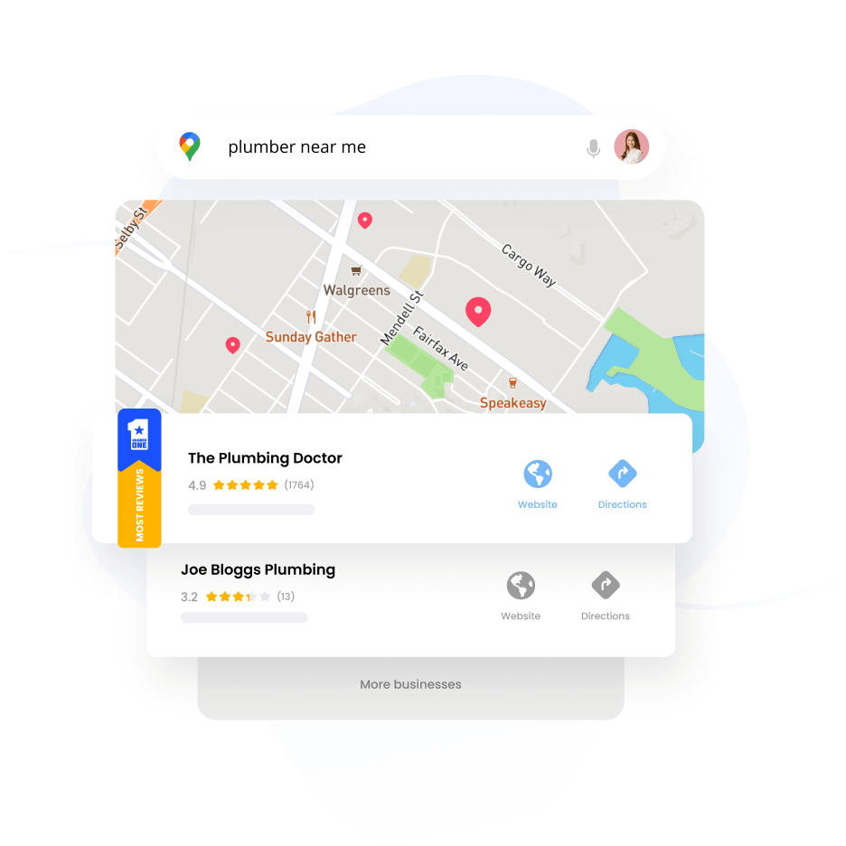 Show up first on Google and other review sites
